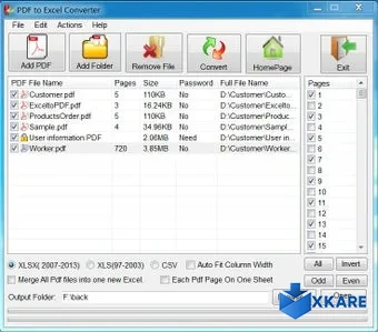 Free PDF to Excel Converter