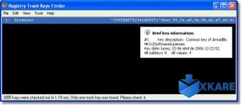 Registry Trash Keys Finder
