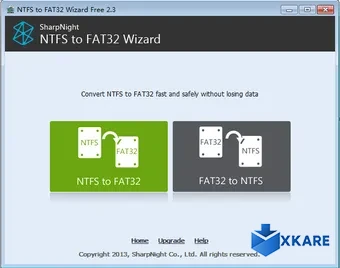 NTFS to FAT32 Wizard Free Edition