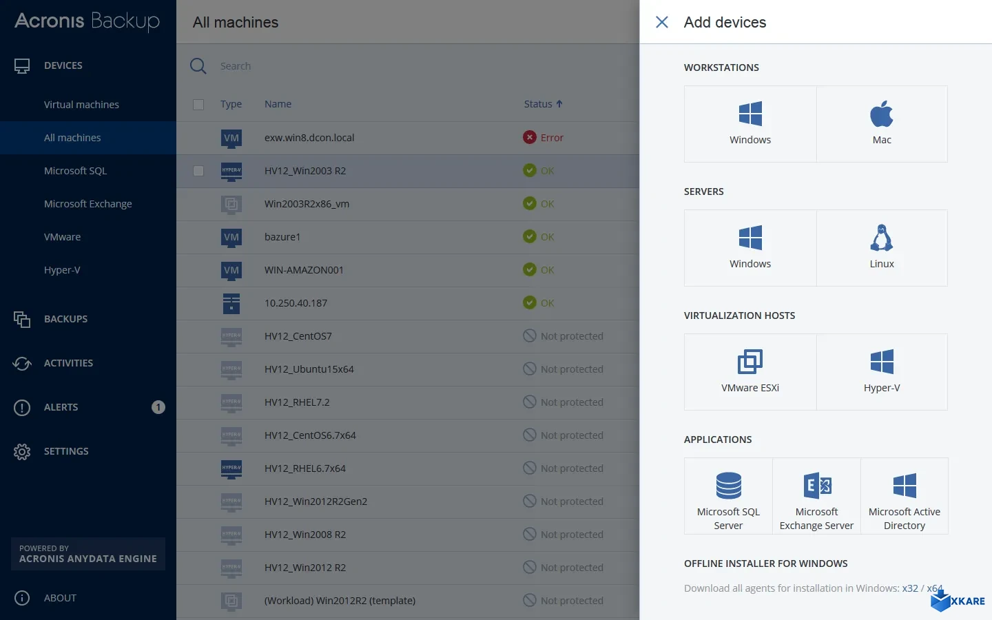Acronis Backup for PC