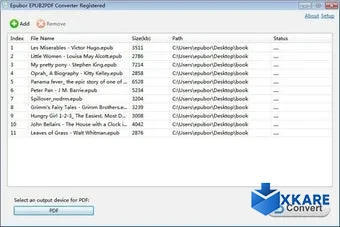 EPUB to PDF Converter