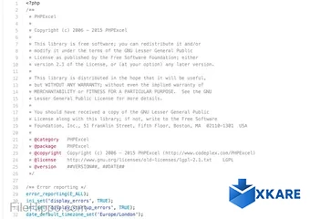PHPExcel