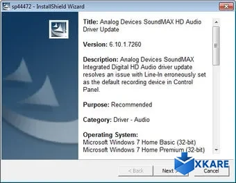 ADI SoundMax AC97 Integrated