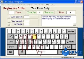 Letter Chase Typing Tutor