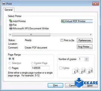 Virtual PDF Printer