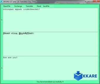 JKVSRG English and Tamil Translator