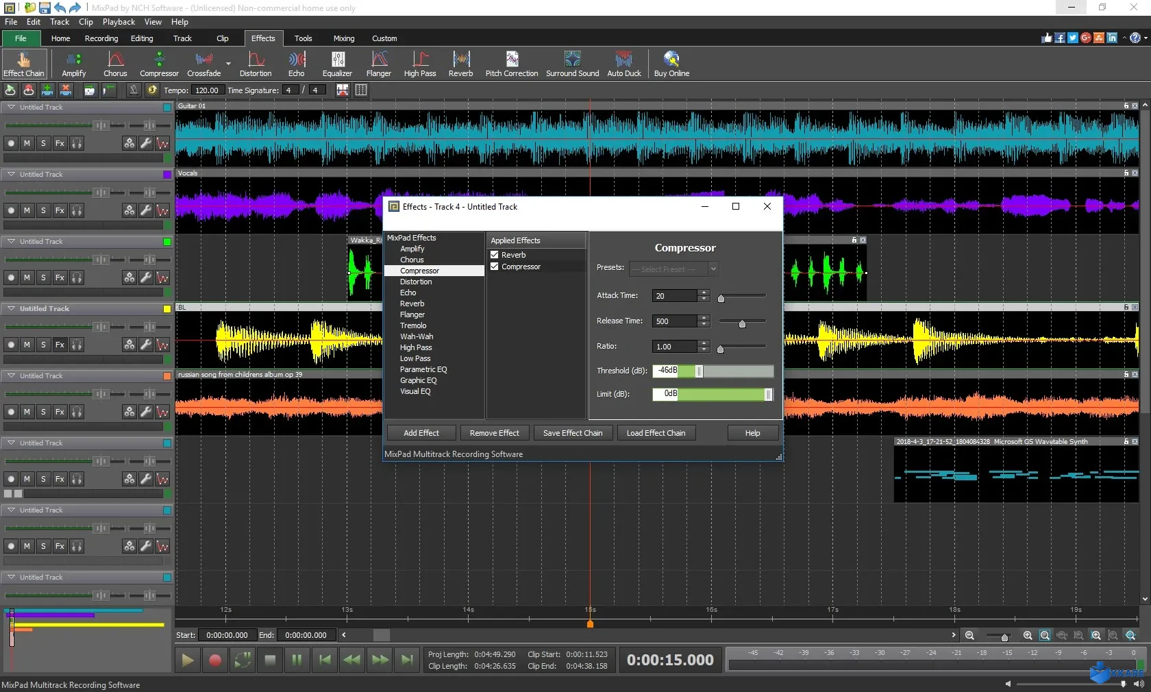 MixPad Multitrack Recording Software