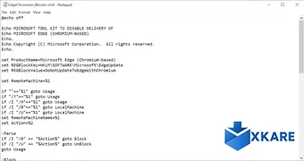 Microsoft Edge Chromium Blocker Toolkit