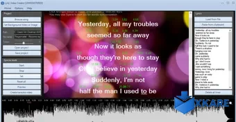 Lyric Video Creator