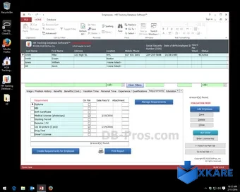 HR Access Database Software