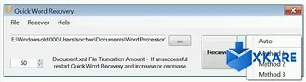 Savvy Corrupt Word Recovery