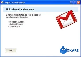 Google Email Uploader