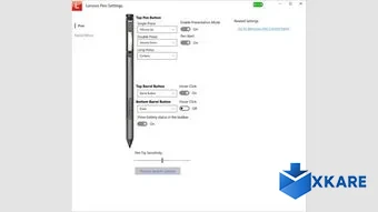 Lenovo Pen Settings