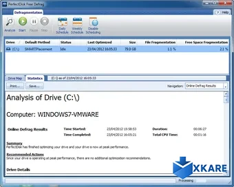 PerfectDisk Free Defrag
