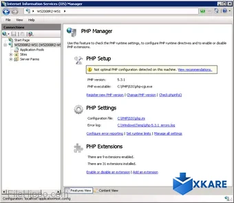 PHP Manager for IIS 7