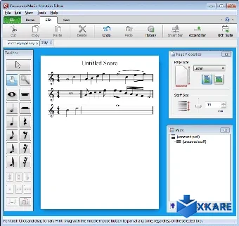 Crescendo Free Music Notation Editor