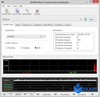 SoftPerfect Connection Emulator