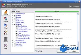 Free Windows Cleanup Tool