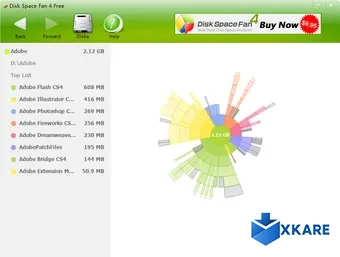 Disk Space Fan