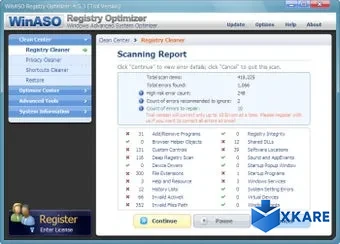 WinASO Registry Optimizer
