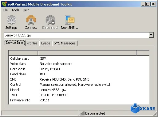 SoftPerfect Mobile Broadband Toolkit