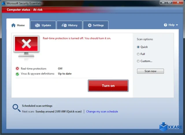 Microsoft Security Essentials Vista
