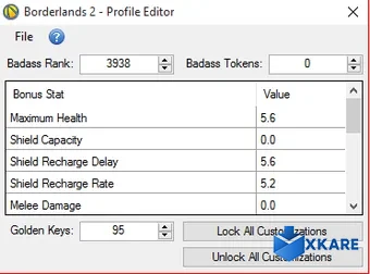 Borderlands Profile Editor