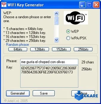 WiFi Key Generator