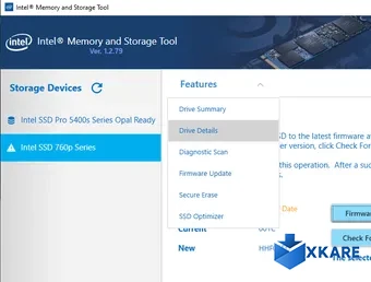 Intel Memory and Storage Tool