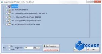 Large Files and Folders Finder