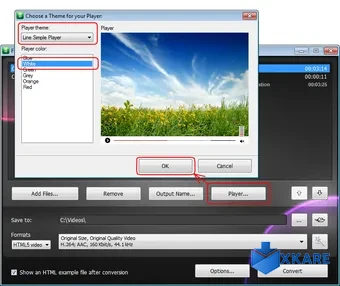 Free HTML5 Video Player and Converter
