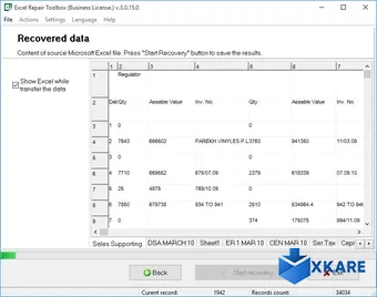 Excel Repair Toolbox
