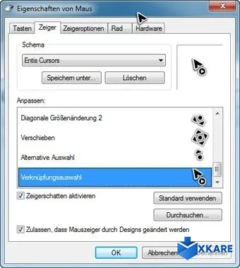 Entis Cursors