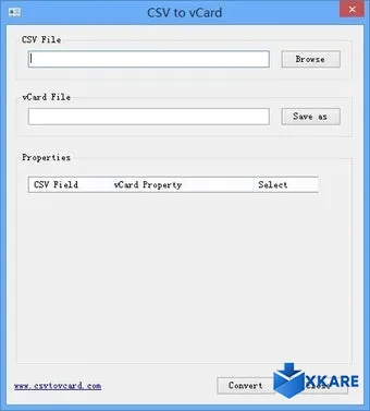 CSV to vCard