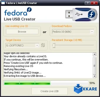 Fedora LiveUSB Creator