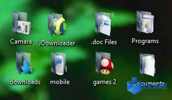 Black Seven Folder Icon Pack