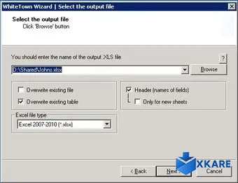 MDB (Access) to XLS (Excel) Converter