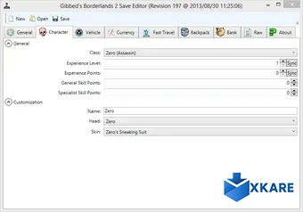Gibbeds BL2 Save Editor