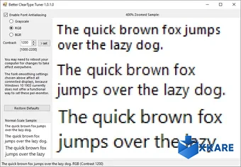 Better ClearType Tuner