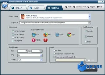 Free Flash to HTML5 Converter