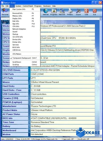 System Spec