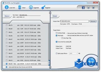 WinX Blu-Ray Decrypter
