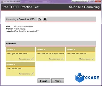 Free TOEFL Practice Test