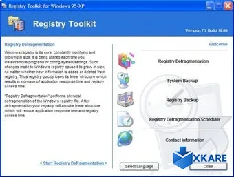 Registry Defragmentation