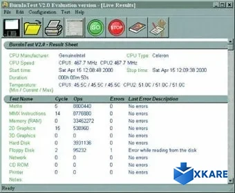 Passmark BurnInTest