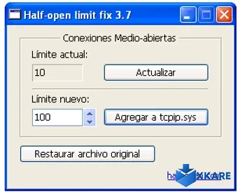 Half-open limit fix