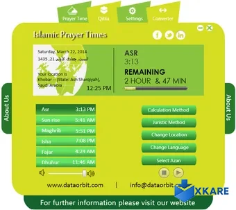 Islamic prayer time software