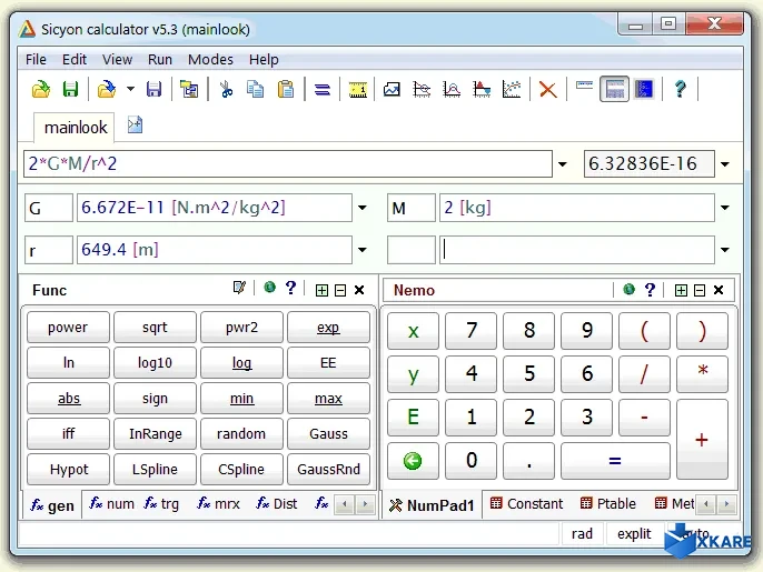 Sicyon Calculator