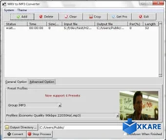 MKV to MP3 Converter