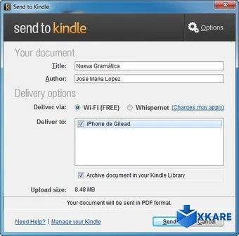 Send to Kindle